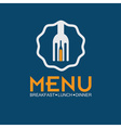 restaurant menu design template vector image vector image