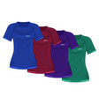 t-shirt mockup template front view realistic vector image