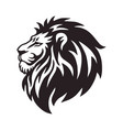wild lion head logo icon design vector image