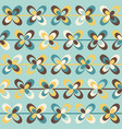 midcentury geometric retro pattern vintage colors vector image vector image