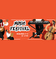 music festival poster concert announcement vector image