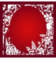 laser cut template layout vector image vector image