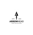 native indian spear arrowhead hunting logo design vector image