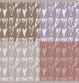 seamless pattern hearts vector image vector image