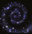 space galaxy background with stars vector image