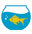 goldfish in a bowl vector image vector image