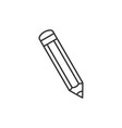 pencil outline icon vector image vector image
