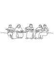 arab musicians play national instruments islamic vector image