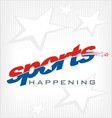 sports text logo vector image vector image