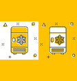 fridge refrigerator icon in comic style freezer vector image