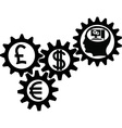 gear of business vector image
