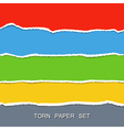 torn paper set vector image