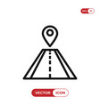 pin on road icon vector image