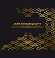 luxury minimal background template with golden vector image vector image