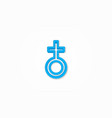 woman symbol realistic icon 3d line vector image vector image