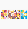 retro geometric covers vector image