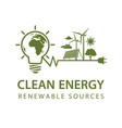 renewable energy icon vector image