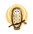 barred owl vector image vector image