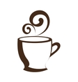 white coffee cup graphic vector image