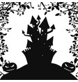 monochrome halloween party background vector image