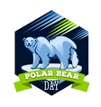 polar bear day vector image vector image