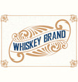 vintage packing label organized by layers vector image vector image