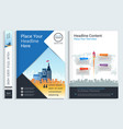 corporate cover book design template vector image