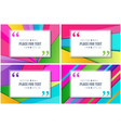 creative of colorful material vector image vector image