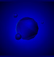 blue polygonal sphere vector image vector image