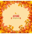 autumn background with leaves vector image vector image