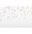 celebration background template with confetti vector image