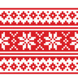 christmas scandinavian long seamless design vector image vector image