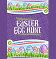 poster for easter egg hunt vector image vector image