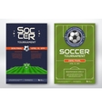 soccer tournament posters vector image vector image