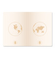 realistic passport vector image