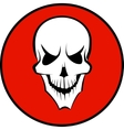 human white skull vector image