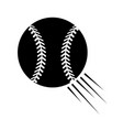 contour ball to play baseballl icon vector image