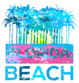 florida summer tee graphic design vector image