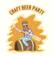 craft beer party vector image vector image