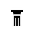 pillar icon design template isolated vector image