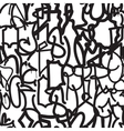 fashion graffiti hand drawing texture vector image vector image