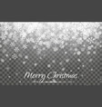 christmas snow falling snowflakes on dark vector image