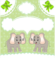 elephant background vector image