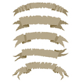 blank ragged and tattered banners graphic i vector image