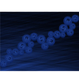 abstract dark blue background with the currency vector image vector image