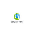 save ecology water nature hand company logo vector image