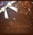 vintage christmas background with sparkles white vector image