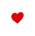 3d heart love icon - symbol valentine day vector image