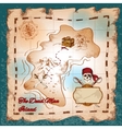 pirates treasure map vector image