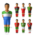 soccer football players vector image vector image